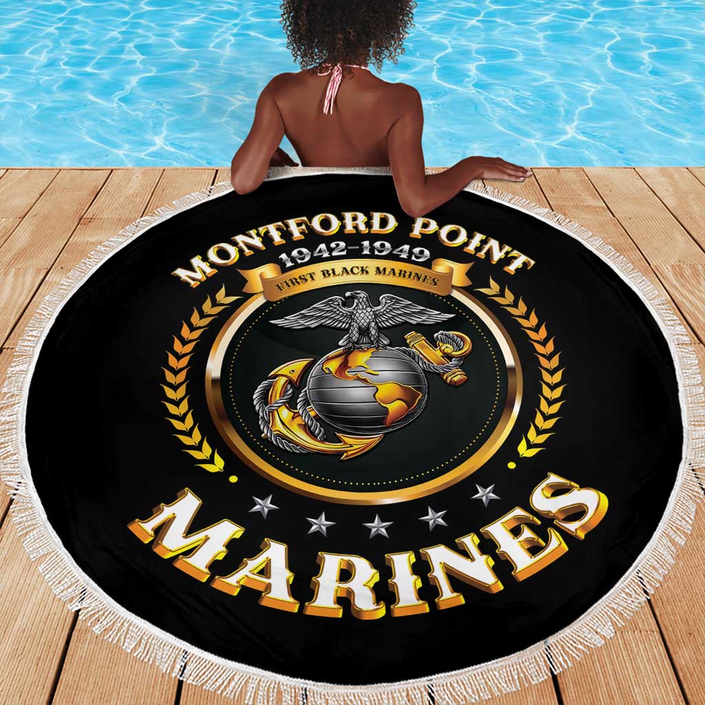 Montford Point Marines Legacy Beach Blanket Honoring The Legend