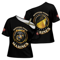 Montford Point Marines Legacy Cross Shoulder Shirt Honoring The Legend