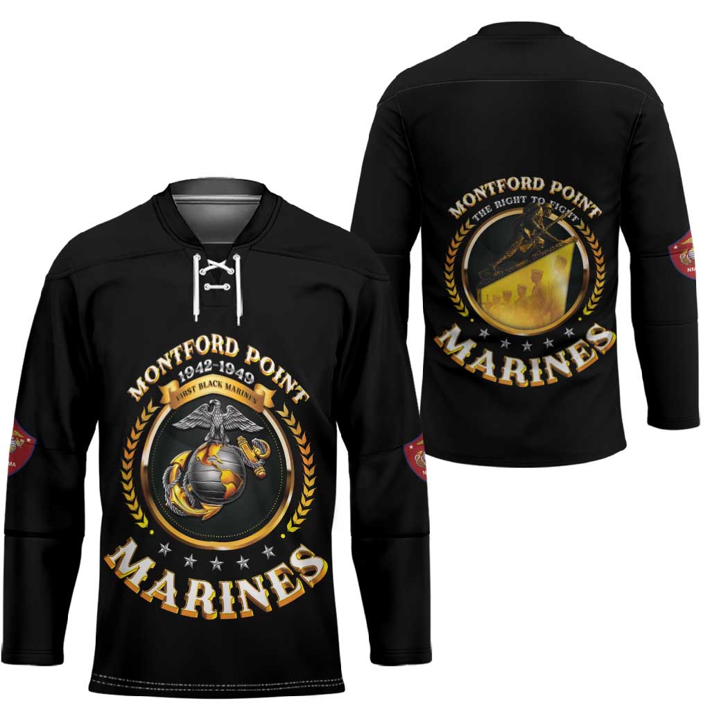 Montford Point Marines Legacy Hockey Jersey Honoring The Legend