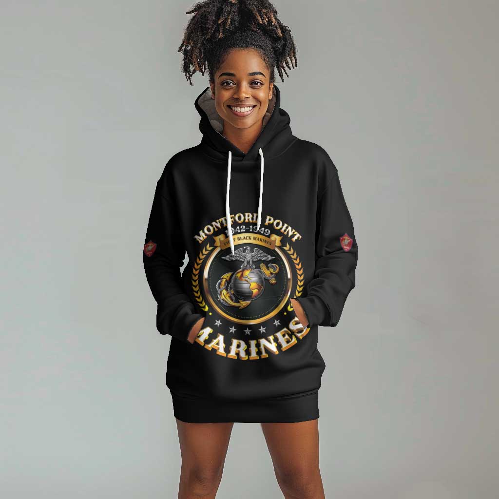 Montford Point Marines Legacy Hoodie Dress Honoring The Legend
