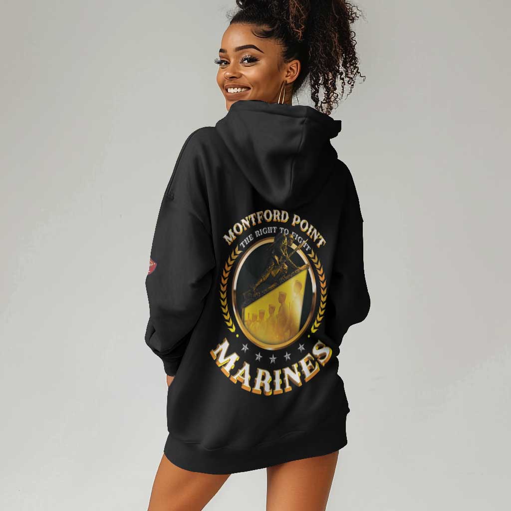 Montford Point Marines Legacy Hoodie Dress Honoring The Legend
