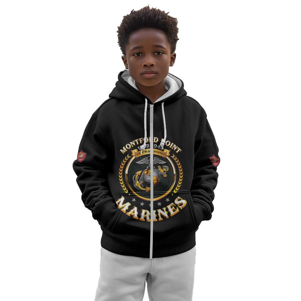 Montford Point Marines Legacy Kid Hoodie Honoring The Legend