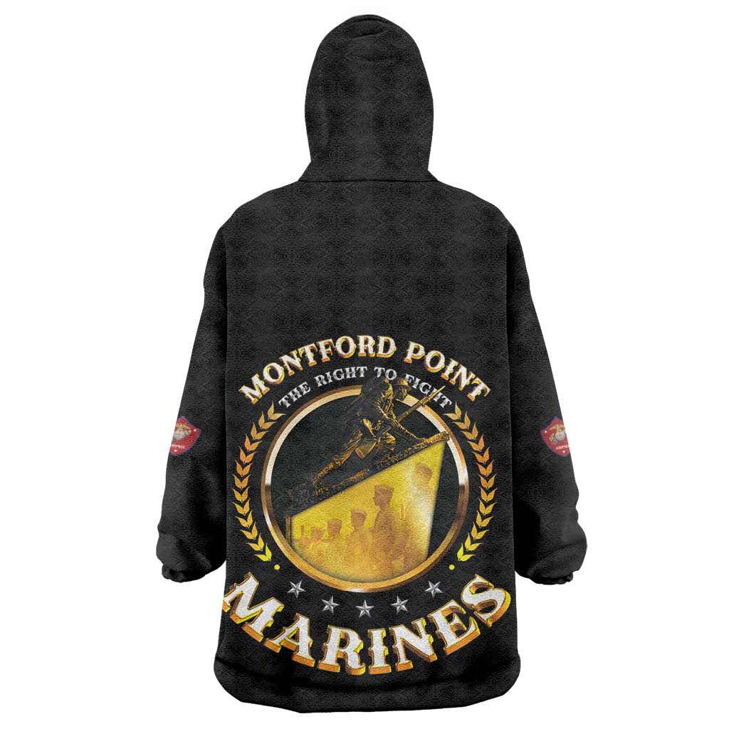 Montford Point Marines Legacy Kid Wearable Blanket Hoodie Honoring The Legend