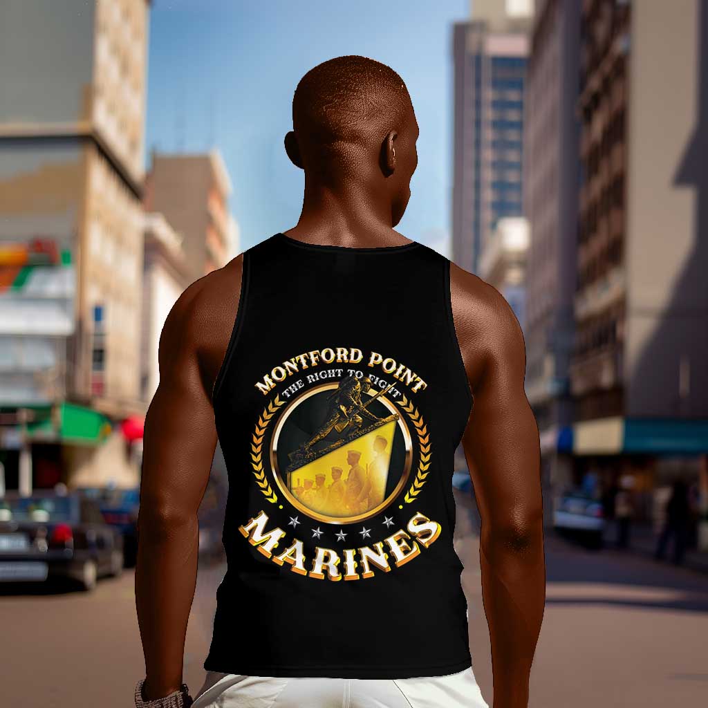 Montford Point Marines Legacy Men Tank Top Honoring The Legend