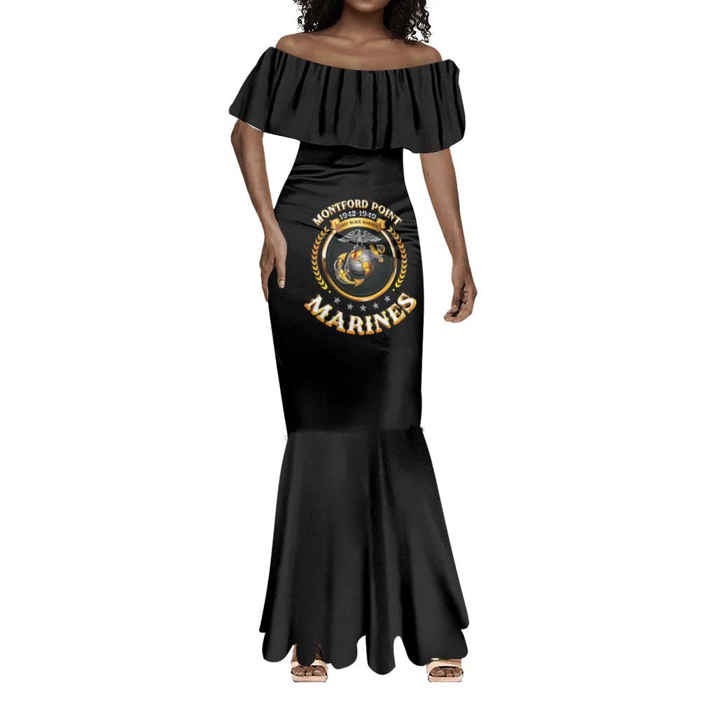 Montford Point Marines Legacy Mermaid Dress Honoring The Legend