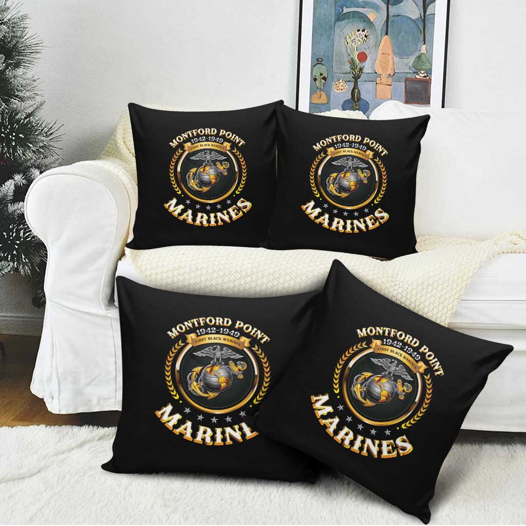 Montford Point Marines Legacy Pillow Cover Honoring The Legend