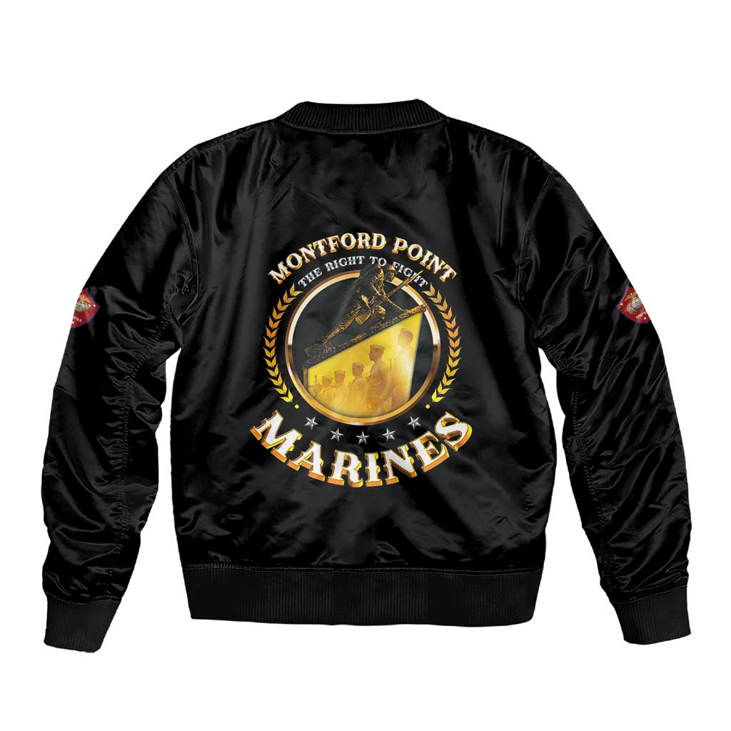 Montford Point Marines Legacy Sleeve Zip Bomber Jacket Honoring The Legend