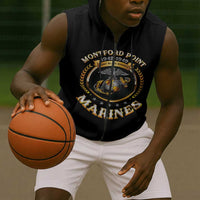 Montford Point Marines Legacy Sleeveless Zip Hoodie Honoring The Legend