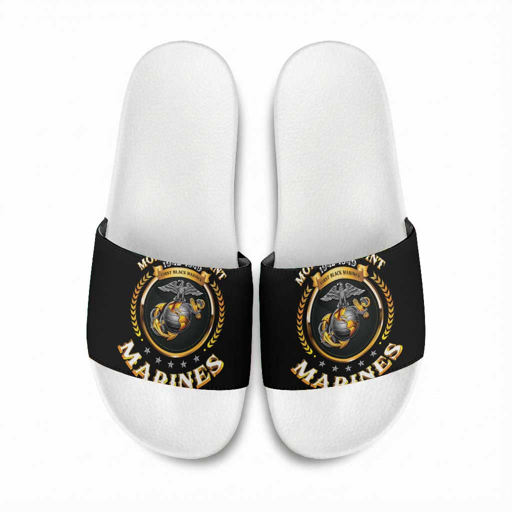 Montford Point Marines Legacy Slide Sandals Honoring The Legend