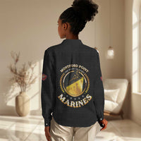 Montford Point Marines Legacy Women Casual Shirt Honoring The Legend