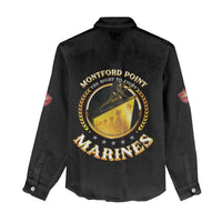 Montford Point Marines Legacy Women Casual Shirt Honoring The Legend