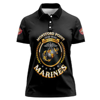 Montford Point Marines Legacy Women Polo Shirt Honoring The Legend