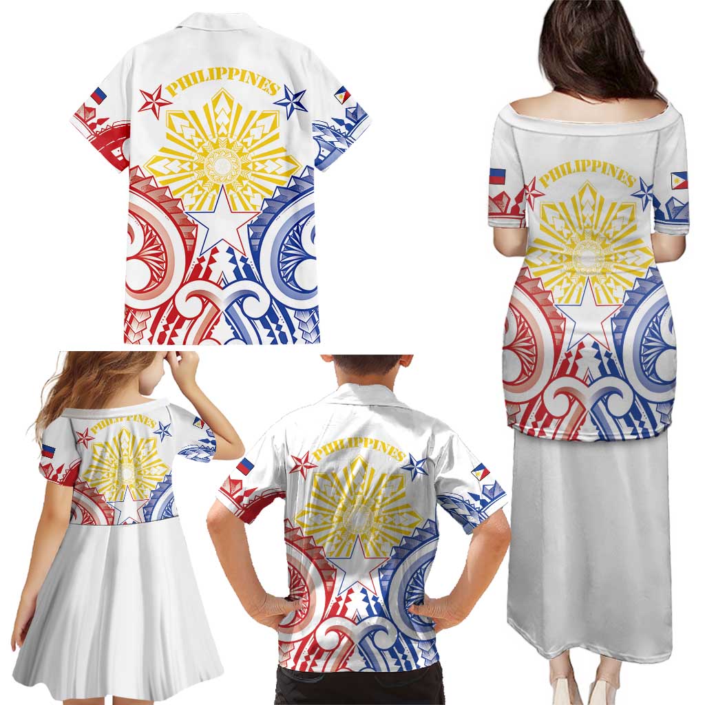 Philippines Family Matching Puletasi and Hawaiian Shirt Katipunan Andres Bonifacio