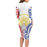 Philippines Long Sleeve Bodycon Dress Katipunan Andres Bonifacio