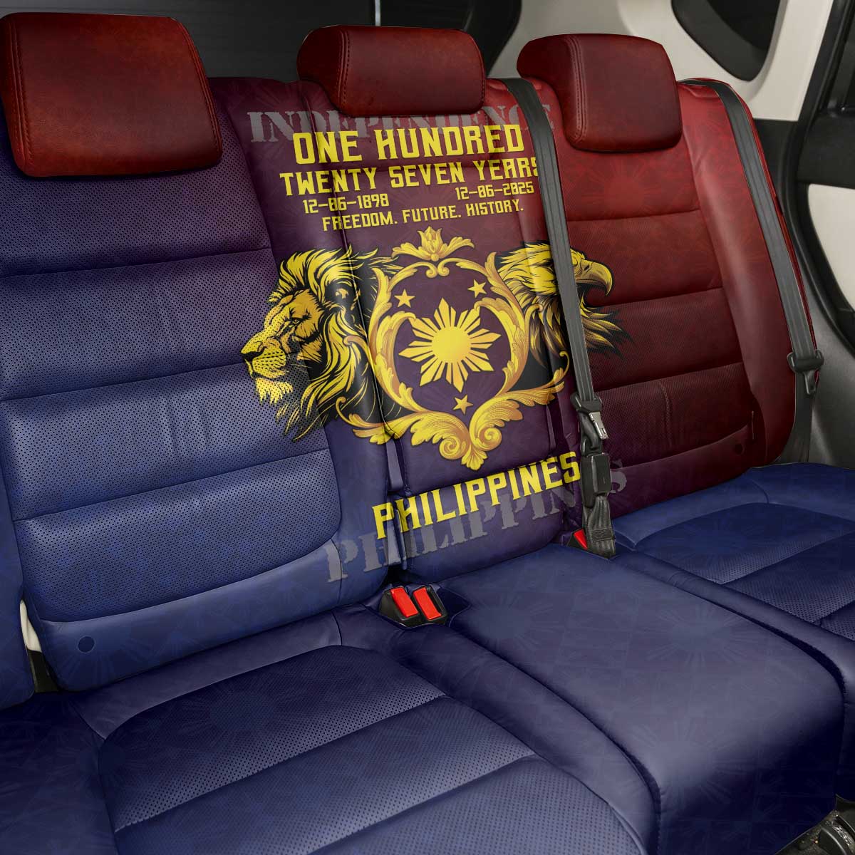 Philippines 127th Independence Day Back Car Seat Cover Special Style
