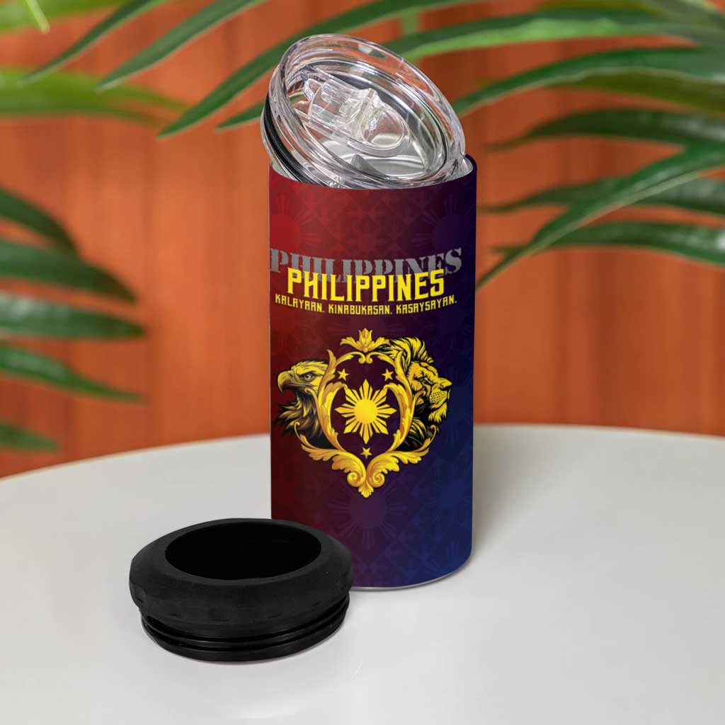 Philippines 127th Independence Day 4 in 1 Can Cooler Tumbler Special Style