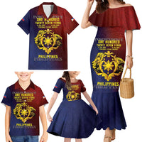 Philippines 127th Independence Day Family Matching Mermaid Dress and Hawaiian Shirt Special Style