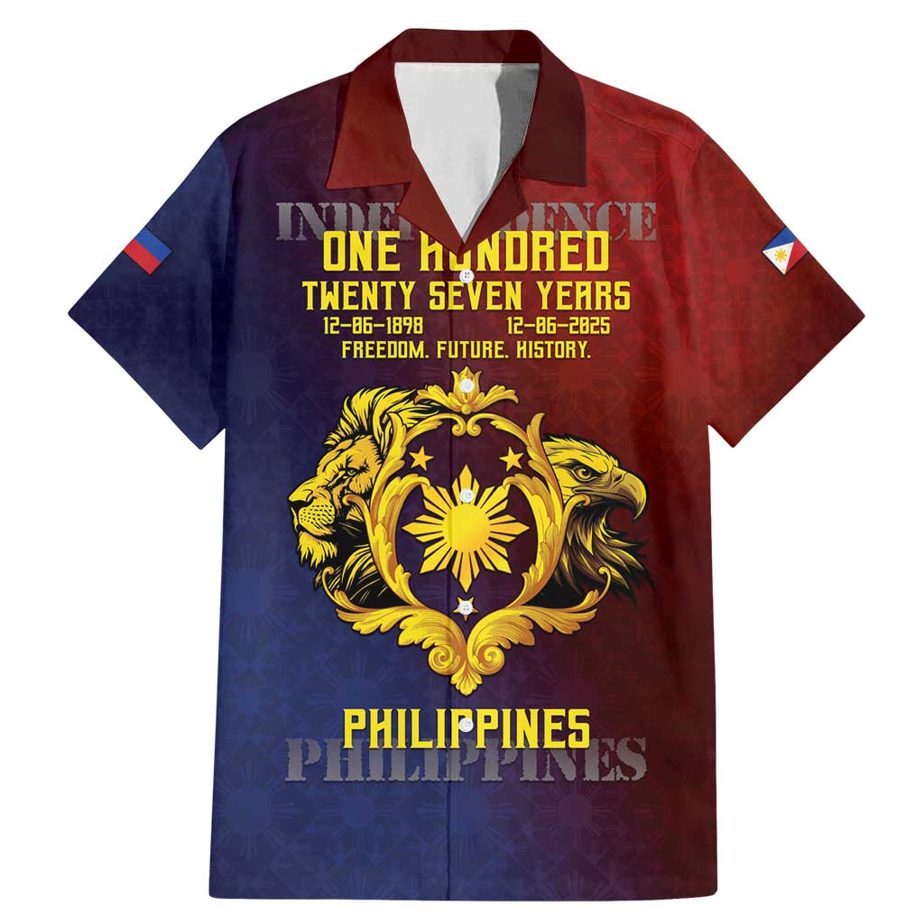 Philippines 127th Independence Day Family Matching Mermaid Dress and Hawaiian Shirt Special Style