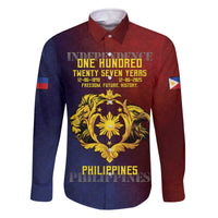 Philippines 127th Independence Day Family Matching Off The Shoulder Long Sleeve Dress and Hawaiian Shirt Special Style