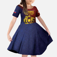 Philippines 127th Independence Day Kid Short Sleeve Dress Special Style