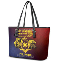 Philippines 127th Independence Day Leather Tote Bag Special Style