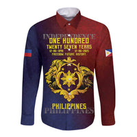 Philippines 127th Independence Day Long Sleeve Button Shirt Special Style