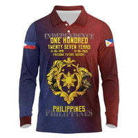 Philippines 127th Independence Day Long Sleeve Polo Shirt Special Style