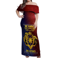 Philippines 127th Independence Day Off Shoulder Maxi Dress Special Style