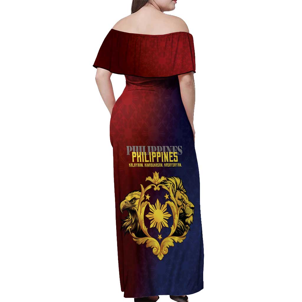 Philippines 127th Independence Day Off Shoulder Maxi Dress Special Style