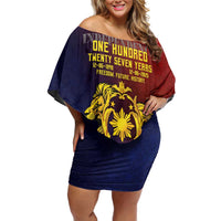 Philippines 127th Independence Day Off Shoulder Short Dress Special Style