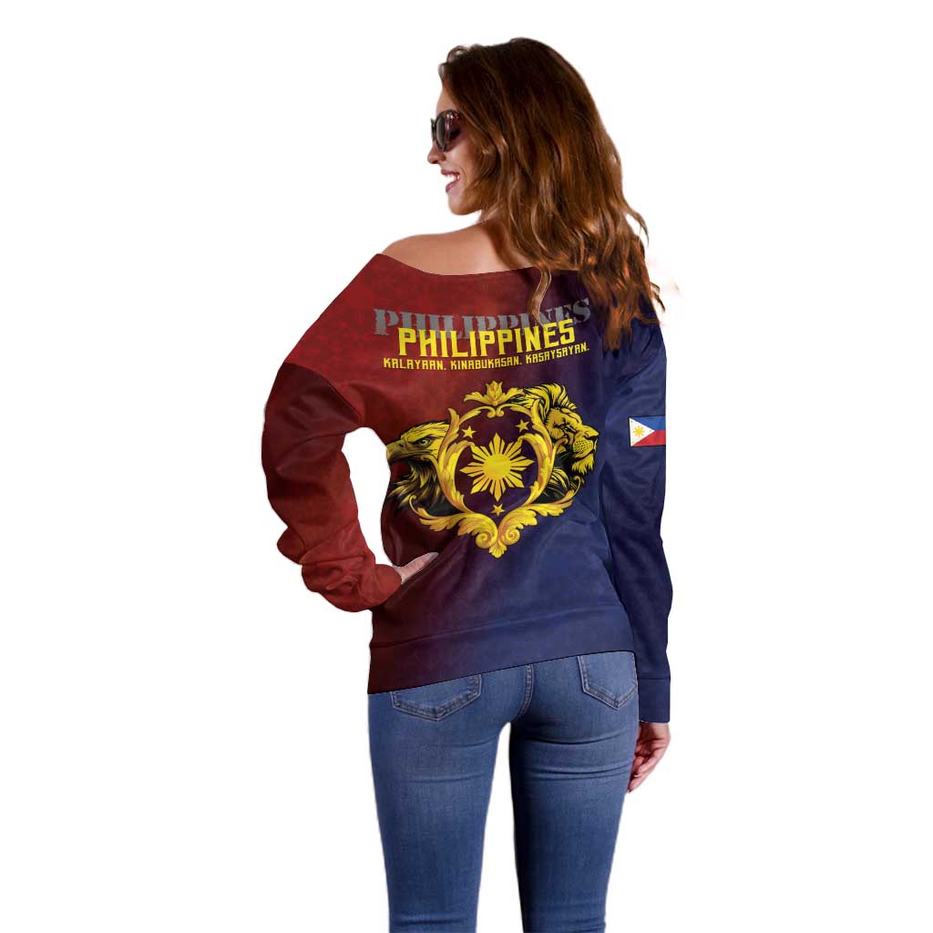 Philippines 127th Independence Day Off Shoulder Sweater Special Style