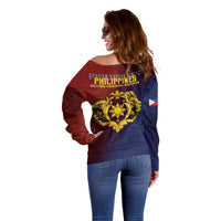 Philippines 127th Independence Day Off Shoulder Sweater Special Style