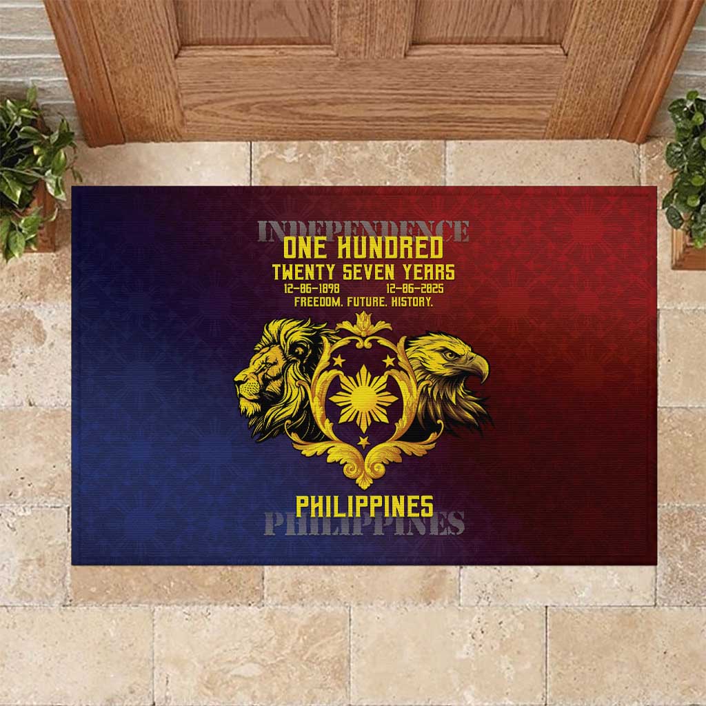 Philippines 127th Independence Day Rubber Doormat Special Style