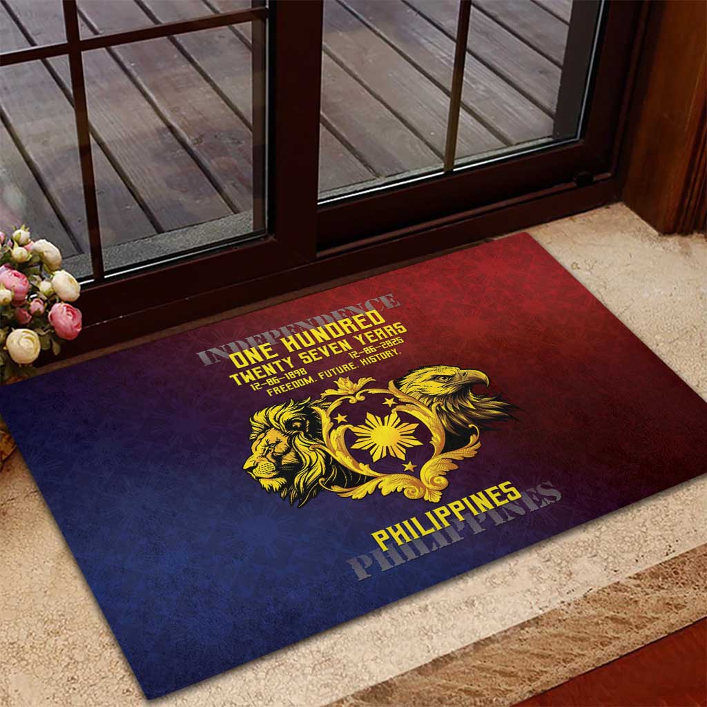 Philippines 127th Independence Day Rubber Doormat Special Style