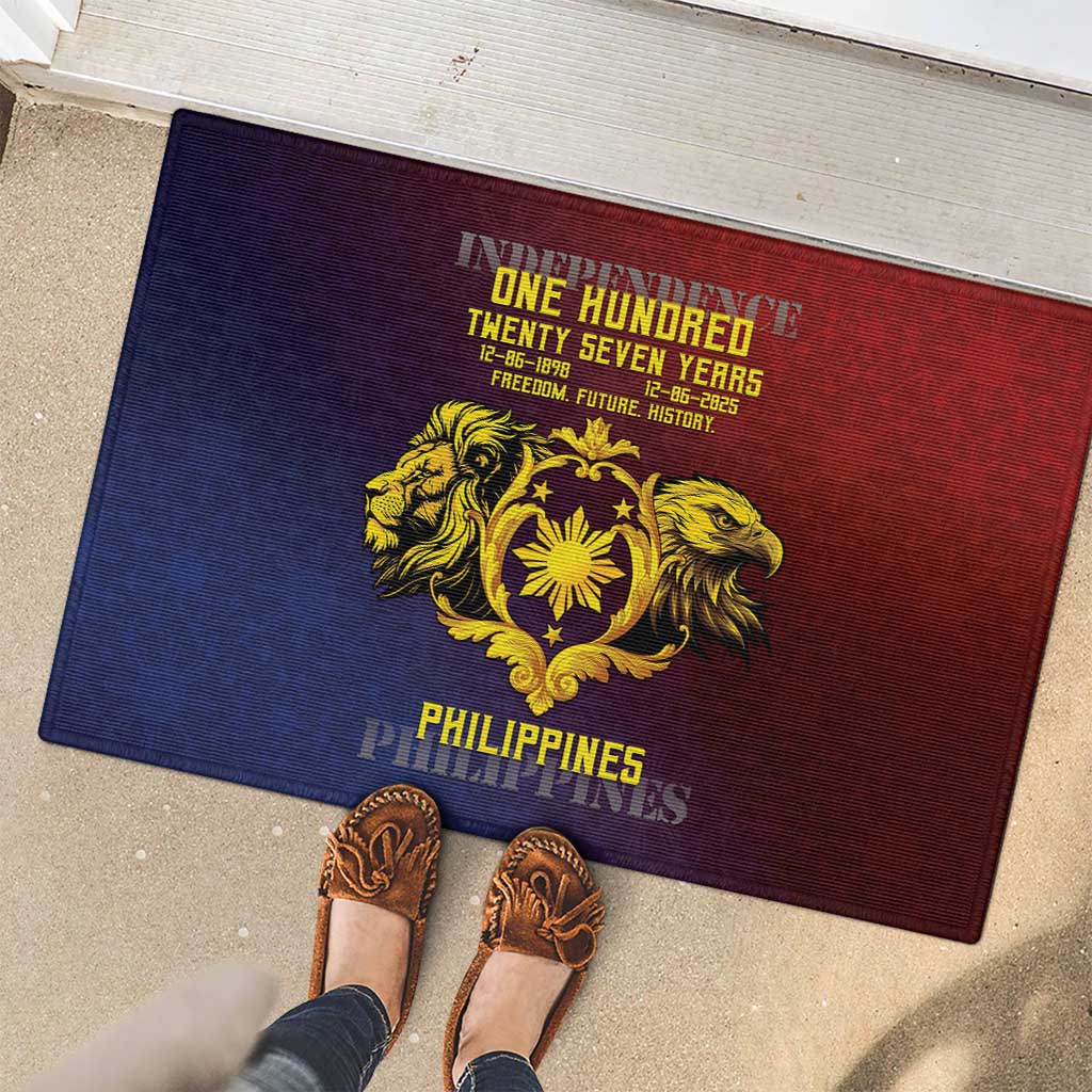 Philippines 127th Independence Day Rubber Doormat Special Style