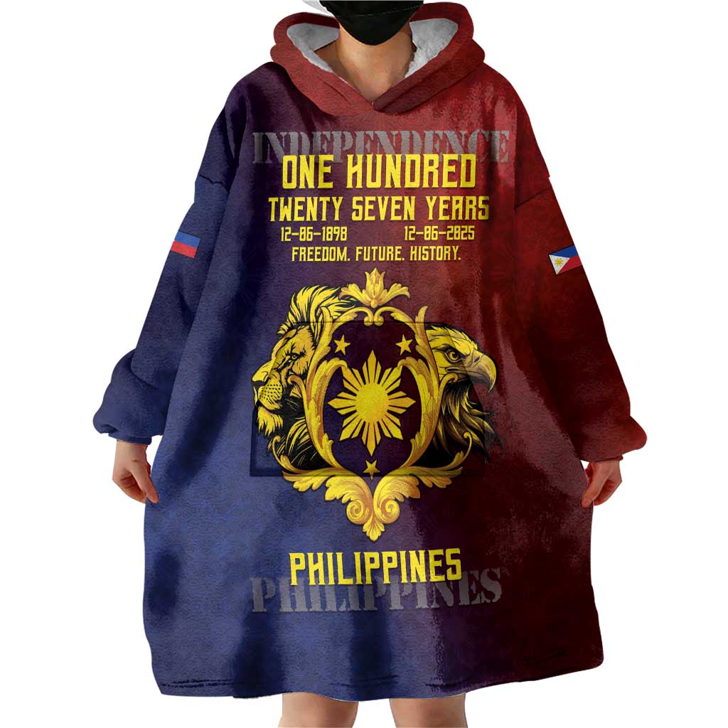 Philippines 127th Independence Day Wearable Blanket Hoodie Special Style