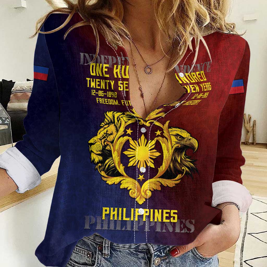 Philippines 127th Independence Day Women Casual Shirt Special Style