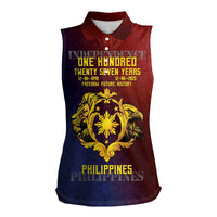 Philippines 127th Independence Day Women Sleeveless Polo Shirt Special Style