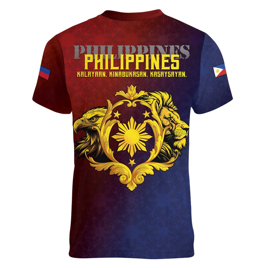 Philippines 127th Independence Day Women V-Neck T-Shirt Special Style