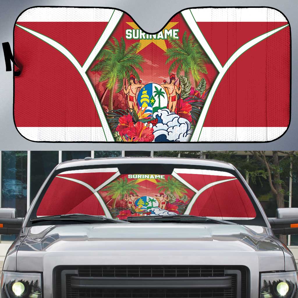 Suriname Ketikoti Auto Sun Shade Happy Emancipation Day - Wonder Print Shop