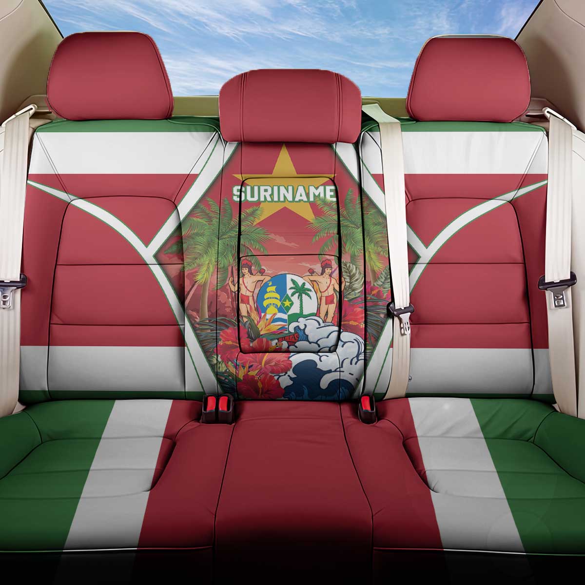 Suriname Ketikoti Back Car Seat Cover Happy Emancipation Day - Wonder Print Shop