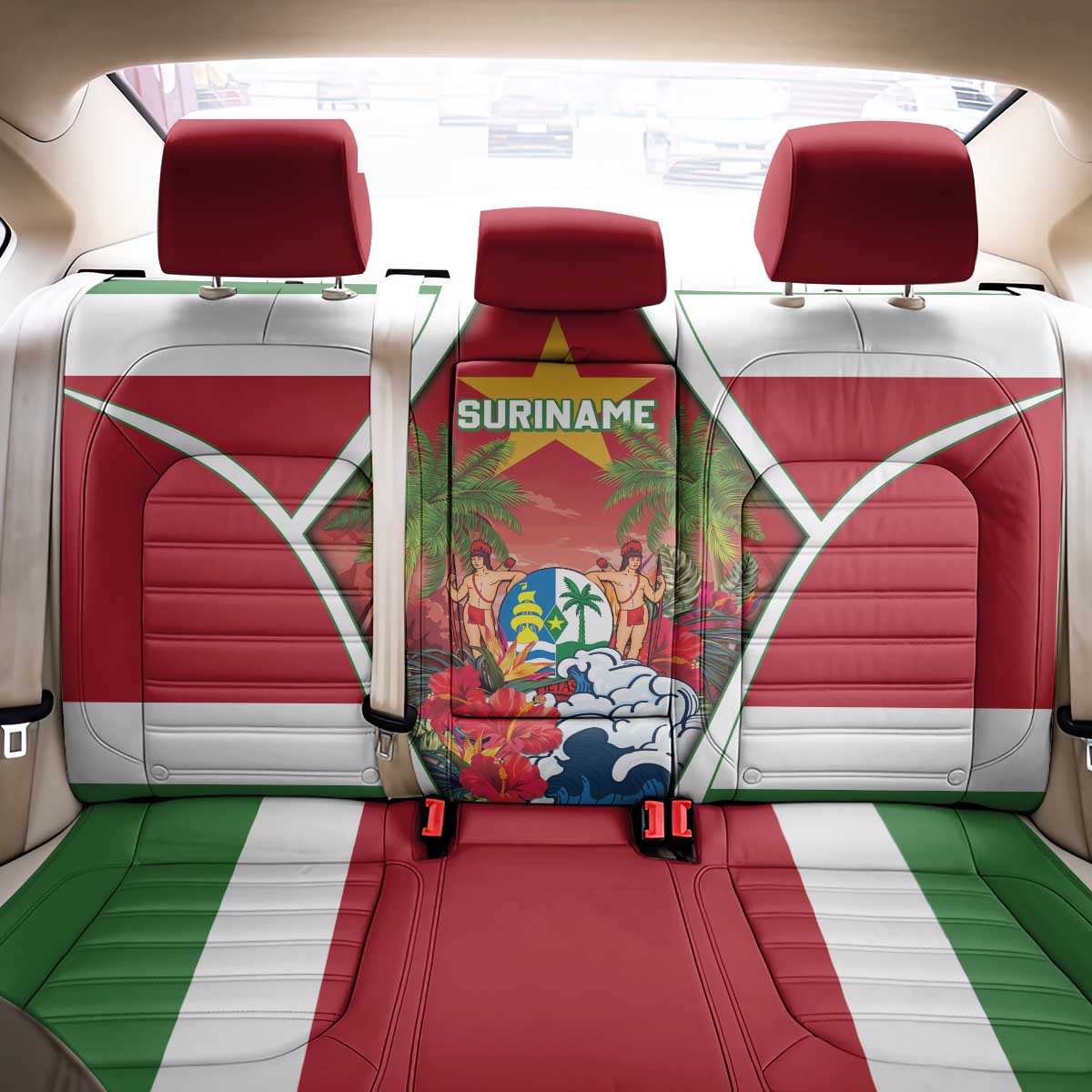 Suriname Ketikoti Back Car Seat Cover Happy Emancipation Day - Wonder Print Shop