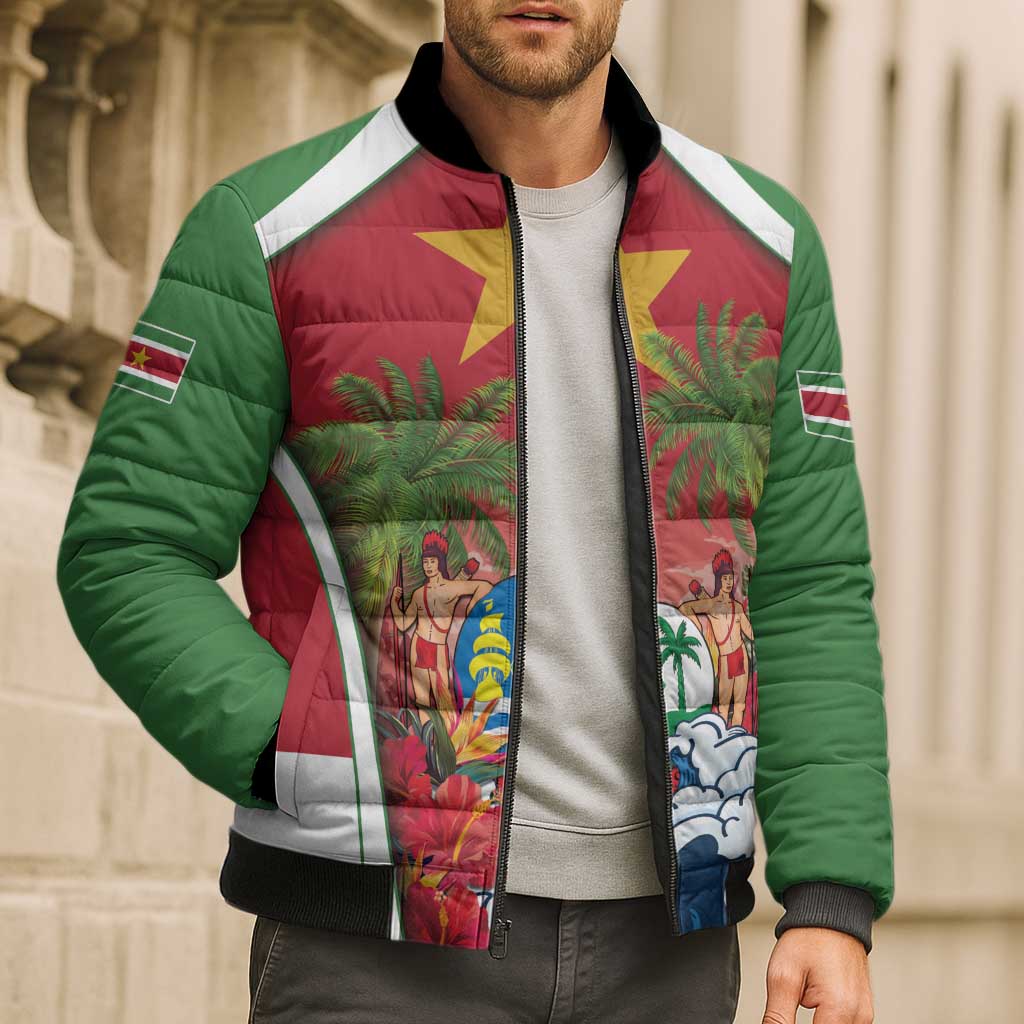 Suriname Ketikoti Bomber Puffer Jacket Happy Emancipation Day - Wonder Print Shop