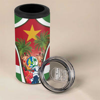 Suriname Ketikoti 4 in 1 Can Cooler Tumbler Happy Emancipation Day - Wonder Print Shop