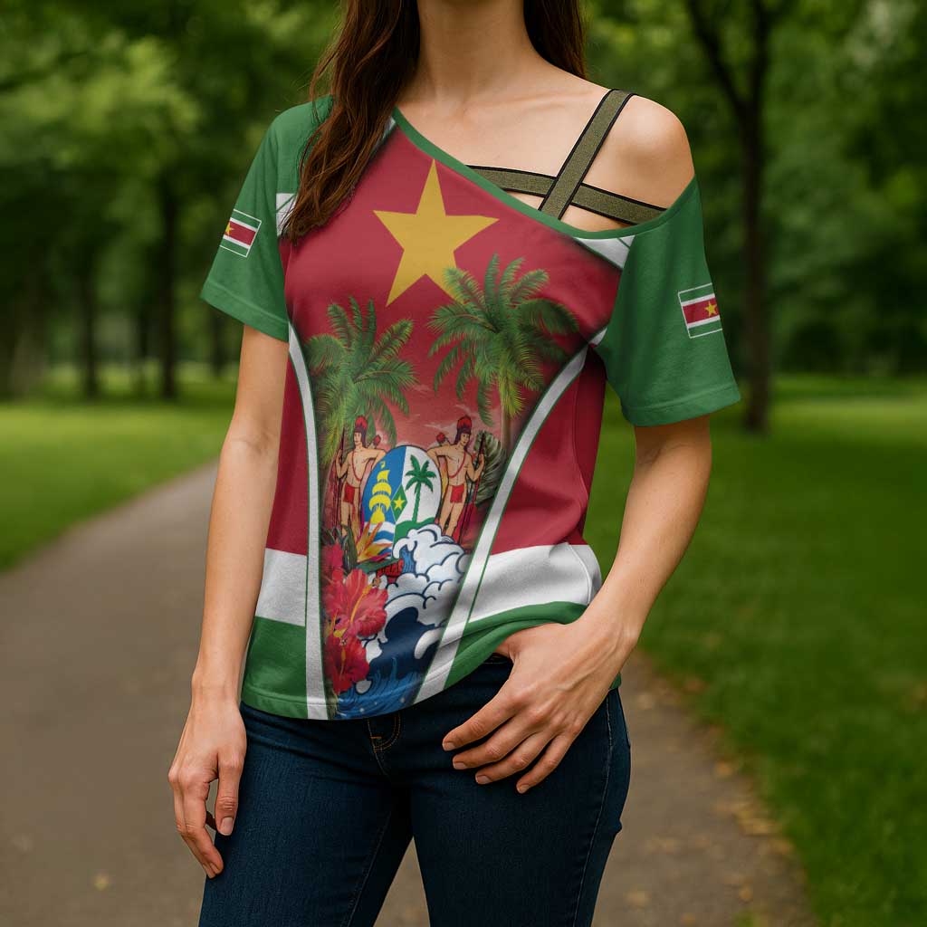 Suriname Ketikoti Cross Shoulder Shirt Happy Emancipation Day - Wonder Print Shop
