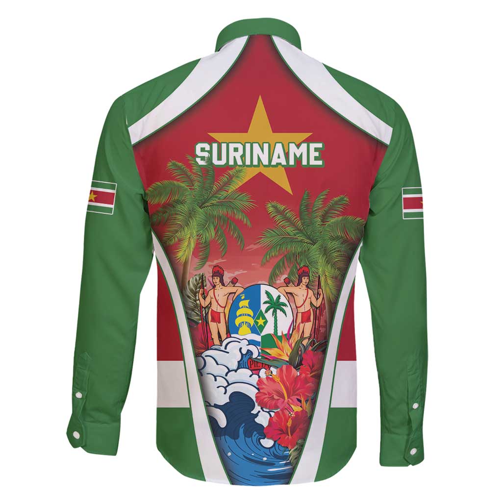 Suriname Ketikoti Family Matching Long Sleeve Bodycon Dress and Hawaiian Shirt Happy Emancipation Day - Wonder Print Shop