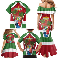 Suriname Ketikoti Family Matching Mermaid Dress and Hawaiian Shirt Happy Emancipation Day - Wonder Print Shop