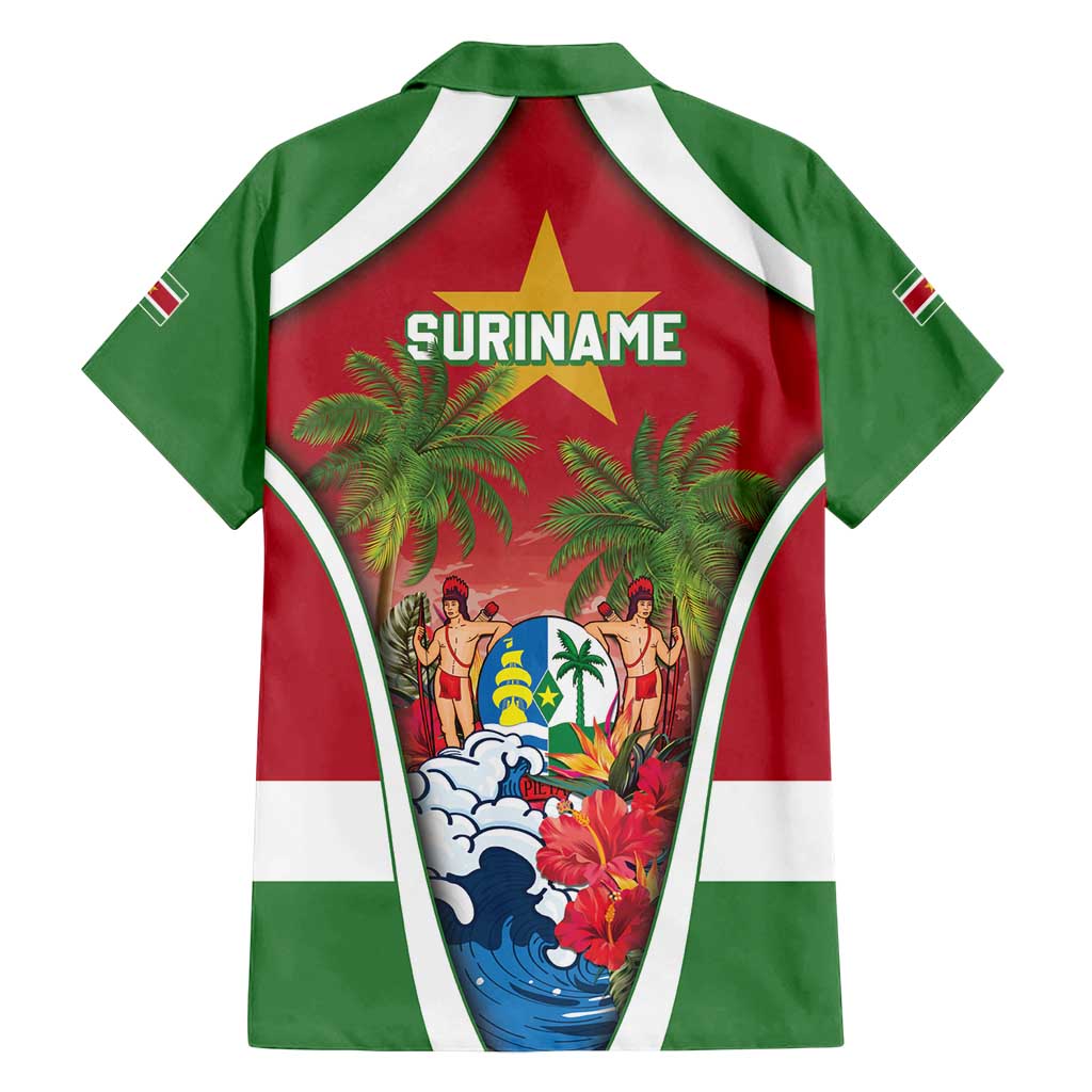 Suriname Ketikoti Family Matching Off Shoulder Short Dress and Hawaiian Shirt Happy Emancipation Day - Wonder Print Shop