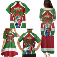 Suriname Ketikoti Family Matching Puletasi and Hawaiian Shirt Happy Emancipation Day - Wonder Print Shop