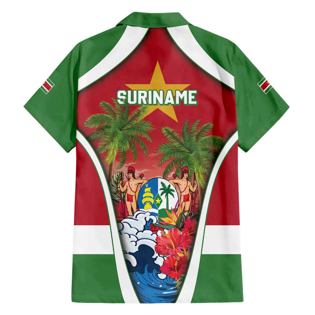 Suriname Ketikoti Family Matching Short Sleeve Bodycon Dress and Hawaiian Shirt Happy Emancipation Day - Wonder Print Shop